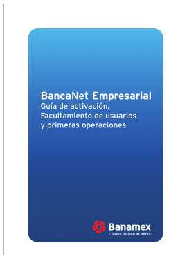 III. Primer ingreso a BancaNet Empresarial