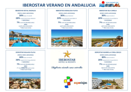Cadena Iberostar Andalucia, Especial Familias