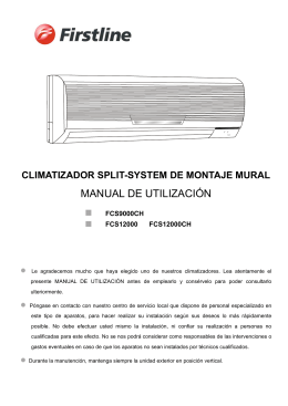 Manual completo del split mural 1x1 de 3000 fr con bomba de calor