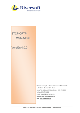 STCP OFTP Web Admin Versión 4.0.0