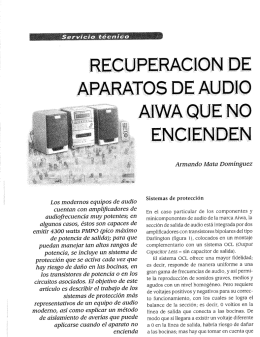 recuperacion de equipos de sonido aiwa que no