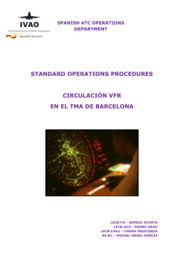 standard operations procedures circulación vfr en el tma de barcelona