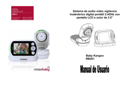 Sistema de audio vídeo vigilancia inalámbrico digital portátil 2.4GHz