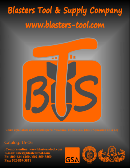 Seguridad - Blasters Tool & Supply