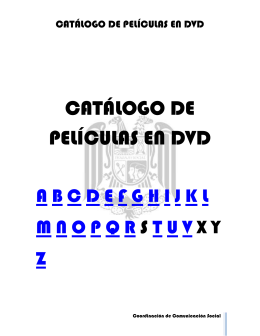 catálogo de películas en dvd - Escuela Nacional de Trabajo Social