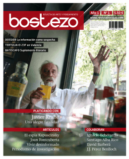 Javier Krahe - Revista Bostezo