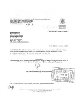Plan de trabajo Binacional Méx-EUA para la exportación de aguacate