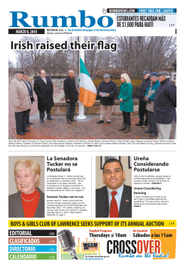 Irish raised their flag