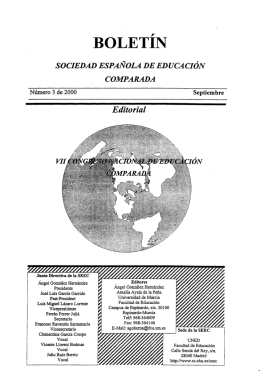 Septiembre 2000 - Sociedad Española de Educación Comparada