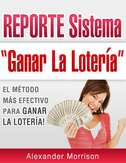 Reporte Gratis - Sistema Ganar La Loteria