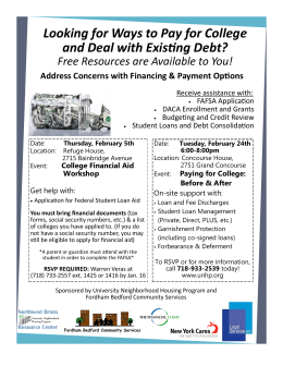 Looking for Ways to Pay for College and Deal with Existing Debt?