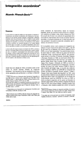 Integración económica*