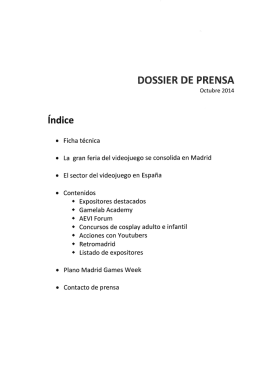 DOSSIER DE PRENSA