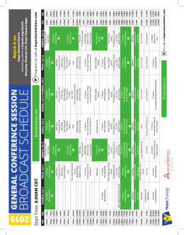 a printable schedule