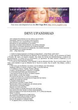 DEVI UPANISHAD - Shri Yoga Devi