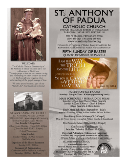 05/18/14 - St. Anthony of Padua Catholic Church