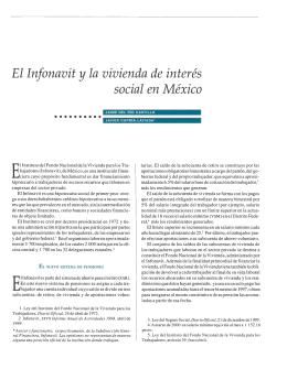 El Infonavit y la vivienda de interés social en México