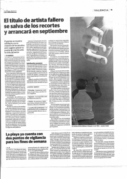 El título de artista fallero se salva de los recortes y arrancará