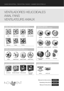 VENTILADORES HELICOIDALES AXIAL FANS