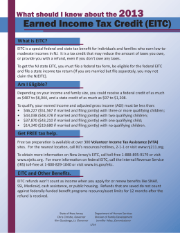 2013 EITC Fact Sheet