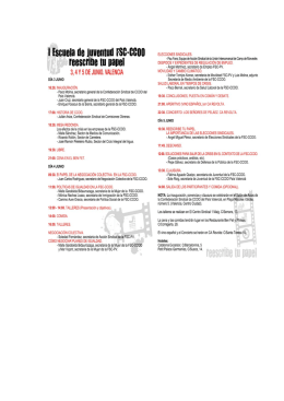 Programa y horario