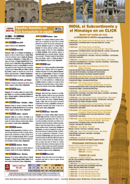 INDIA, el Subcontinente y el Himalaya en un CLICK
