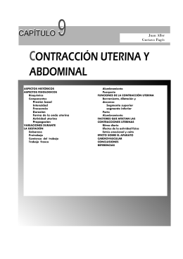 Capítulo 9: Contracción uterina y abdominal