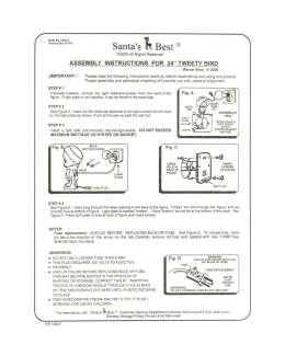 ASSEMBLY INSTRUCTIONS FOR 24"TWEETY BIRD - Blow