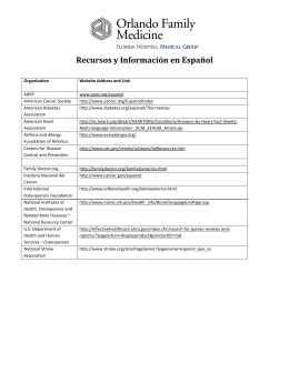 Recursos y Información en Español