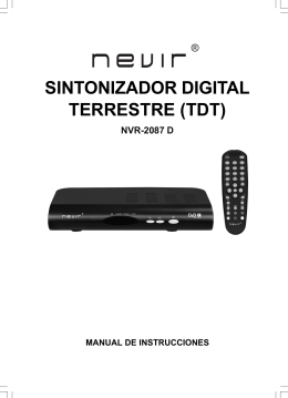 SINTONIZADOR DIGITAL TERRESTRE (TDT)