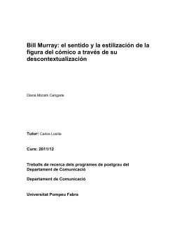 Bill Murray - Repositori Digital de la UPF