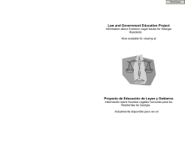 Law and Government Education Project Proyecto de Educación de