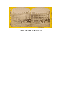 Charing Cross Hotel hacia 1870-1880