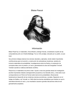 Biografia de Pascal