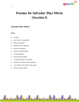 Poemas De Salvador Díaz Mirón (Sección I)