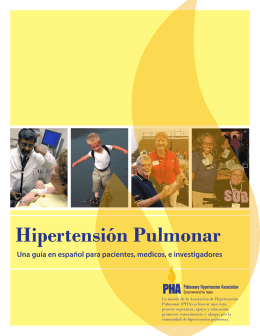 Hipertensión Pulmonar - Pulmonary Hypertension Association