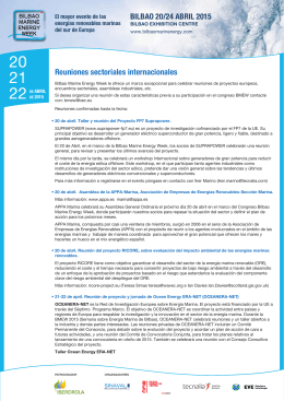 Más información - Bilbao Marine Energy Week