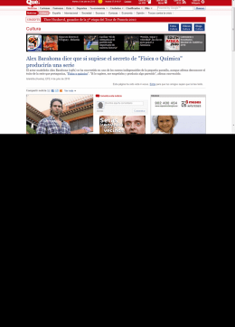 QUE.ES - Álex Barahona