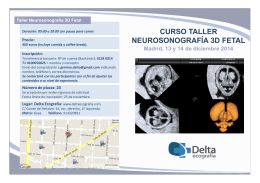 CURSO TALLER NEUROSONOGRAFÍA 3D FETAL