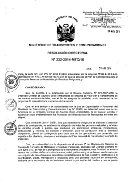 Ministerio de Trans — -ﬁ V`€%ninaciones