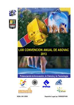 LXIII CONVENCION ANUAL DE ASOVAC 2013