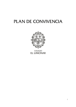 PLAN DE CONVIVENCIA - Colegio El Limonar
