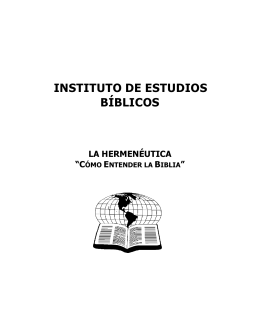 INSTITUTO DE ESTUDIOS BÍBLICOS