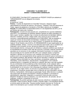 términos y condiciones del sorteo