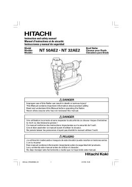 NT 50AE2 • NT 32AE2 - Hitachi Power Tools