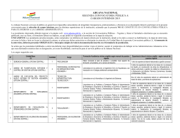 SEGUNDA CONVOCATORIA PUBLICA A