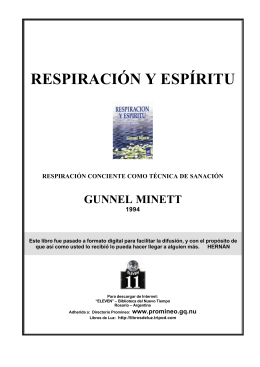 Minett, Gunnel - Respiración y Espíritu