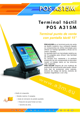 Terminal táctil POS A315M