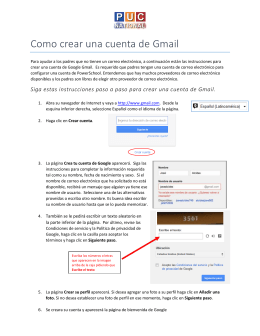 Como crear una cuenta de Gmail