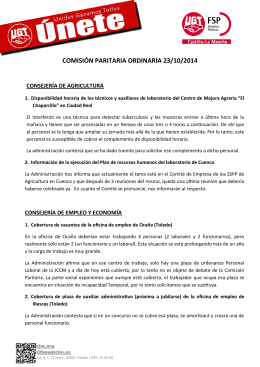 Acceso a la Hoja Informativa - FSP UGT Castilla